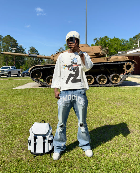 Rhinestone Artillery Crewneck