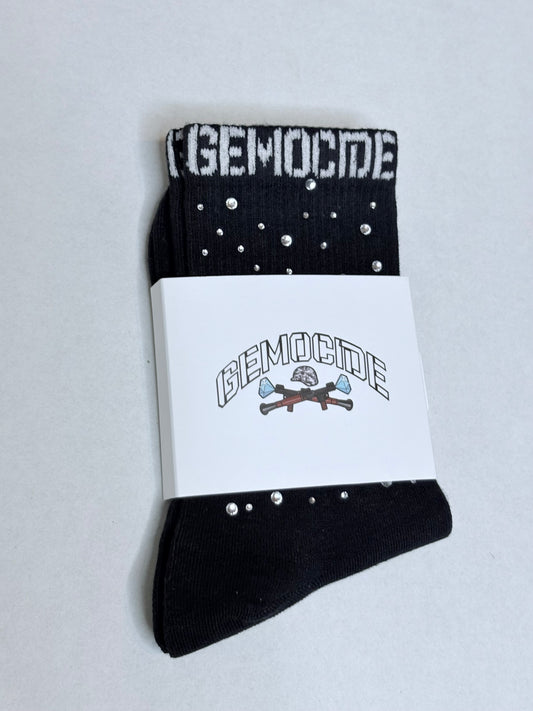 Rhinestone Gemocide Socks (Black)