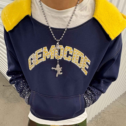 “Jewel Thief” Hoodie (Navy/Yellow)