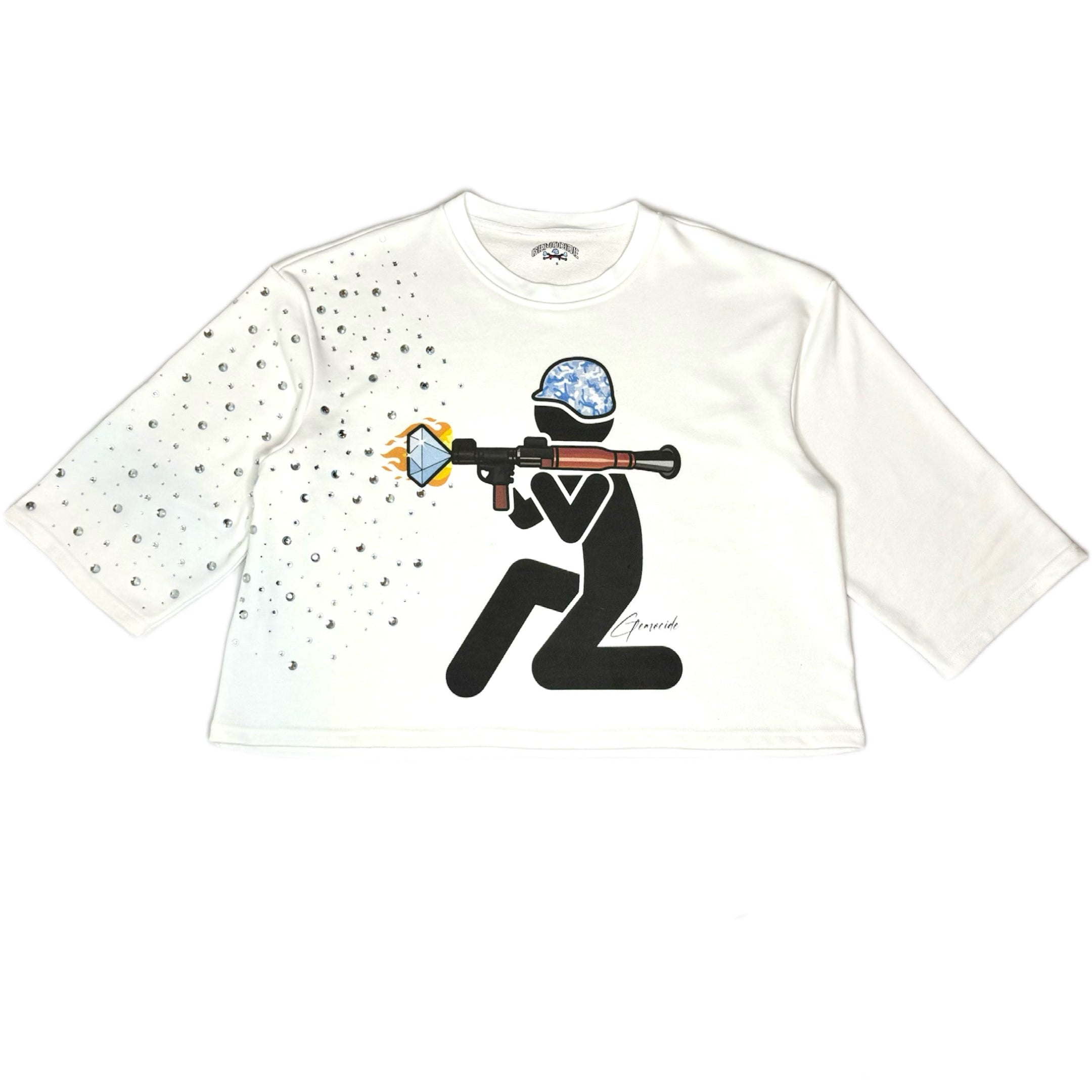 Rhinestone Artillery Crewneck
