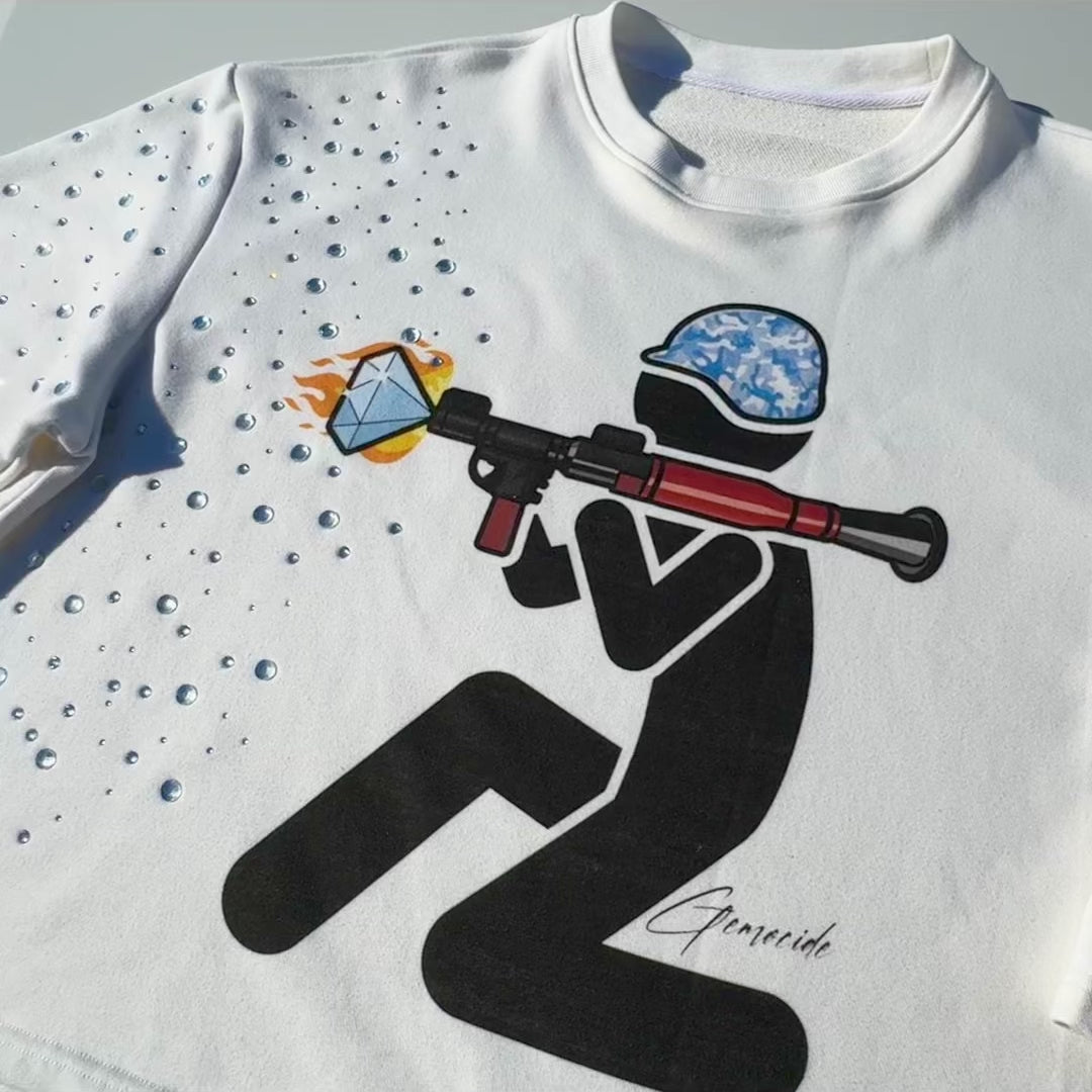 Rhinestone Artillery Crewneck